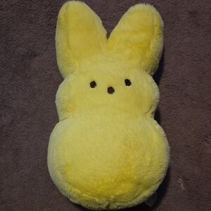 Yellow Plush Bunny Pillow